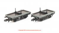 NR1154B Peco 4 Wheel Bolster Wagon Twin Pack - BR